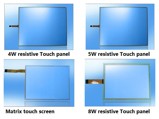 İTO filmi Cam USB Dirençli Matrix endüstriyel Dokunmatik ekran Panel 4w 5w 8w
